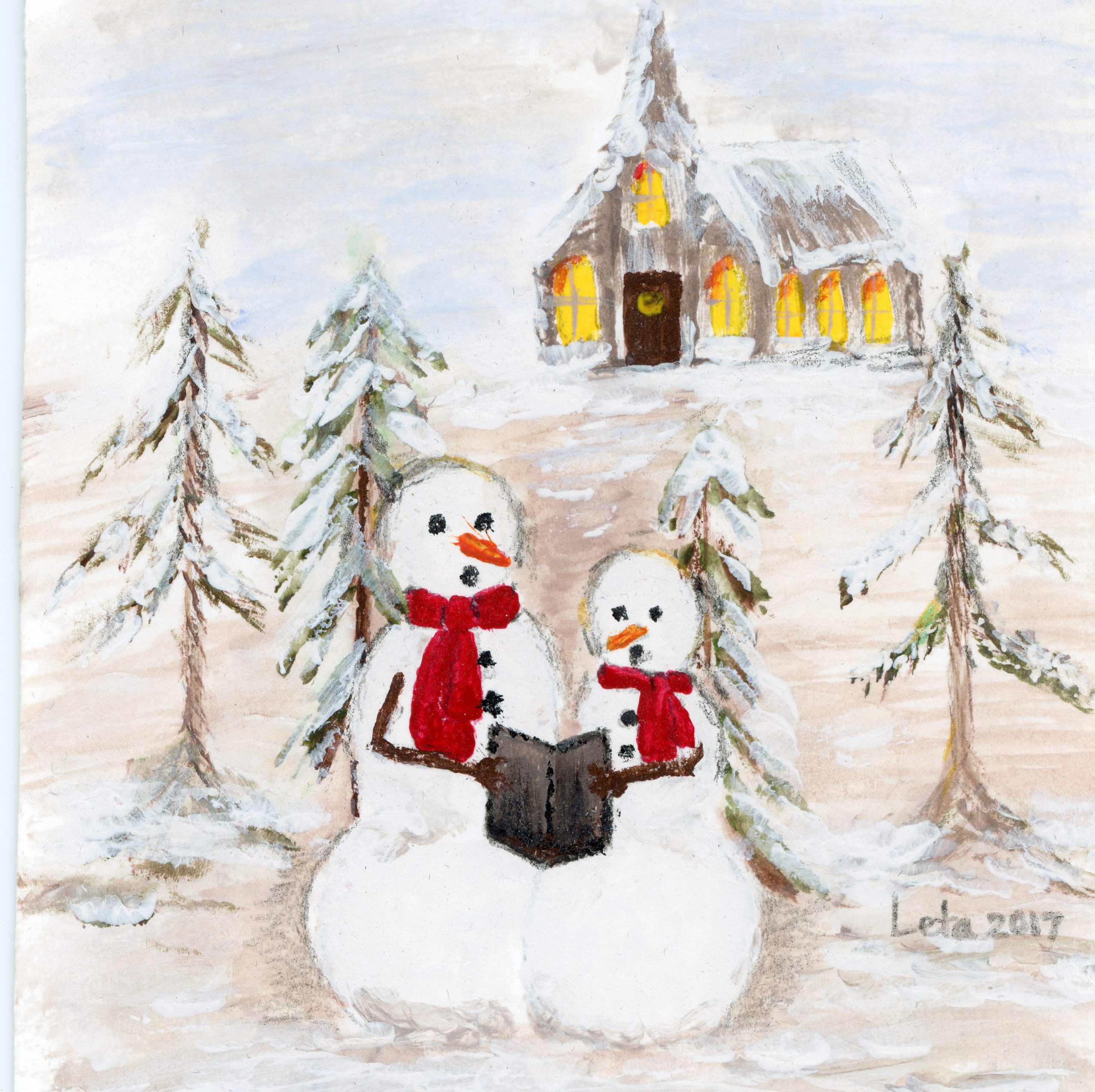 Caroling Snowmen